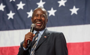 Le candidat républicain Ben Carson, lors d'un meeting en Californie, le 9 septembre 2015.
