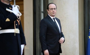 Le président François Hollande le 1er février 2016 à l'Elysée à Paris