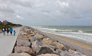 Une plage de la côte d'opale (illustration).