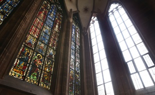 Les vitraux de la chapelle Sainte Catherine.