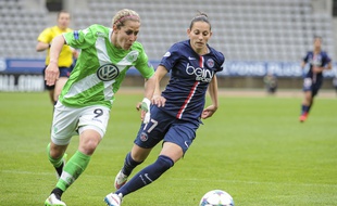 Aurélie Kaci a grandement participé à la longue aventure du PSG en Ligue des champions, comme ici face à Wolfsburg en demi-finales. Alain Coudert/Sportsvisio