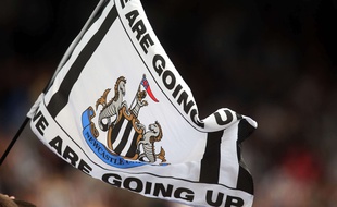 Un drapeau de Newcastle.