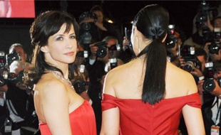 Sophie Marceau et Monica Bellucci, lors du Festival de Cannes.