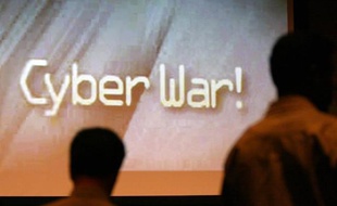 Cyber war, illustration