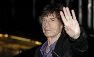 Mick Jagger, le chanteur des Rolling Stones, arrive au Trabendo à Paris le 25 octobre 2012.