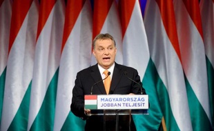 Le Premier ministre et chef du parti conservateur Viktor Orban, le 16 février 2014 à Budapest
