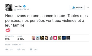 Le Tweet de Jenifer après l'accident mortel impliquant son car a choqué