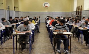 Epreuve du bac de philosophie au lycée Fustel de Coulanges, à Strasbourg. (Illustration)