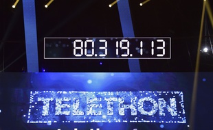 Le compteur final du Téléthon 2016.