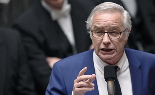 Le ministre du Travail Francois Rebsamen à l'Assemblée nationale le 7 avril 2015