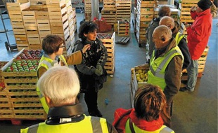 Une vingtaine de personnes a participé mercredi à cette visite du MIN.