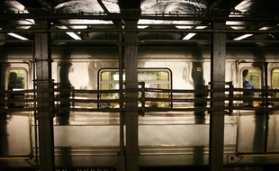 Une rame de métro new-yorkais.