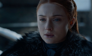L'actrice Sophie Turner sous les traits de Sansa Stark dans Game of Thrones