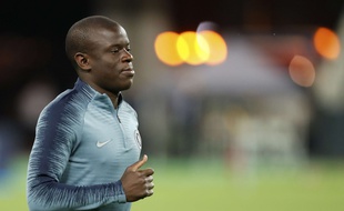 N'Golo Kanté à l'entraînement avec Chelsea, le 28 mai 2019.
