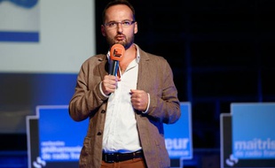 Joël Ronez, directeur nouveaux médias de Radio France et du Mouv', à la Maison de la radio, à Paris, le 28 août 2013.
