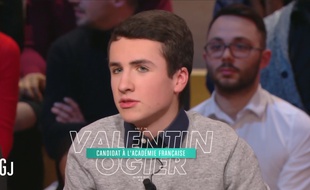Valentin Ogier rêve déjà d'être un Immortel.