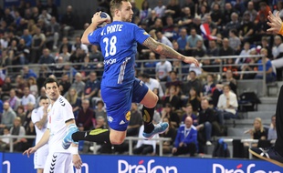 Valentin Porte lors de France-Serbie en Golden League, le 3 janvier 2020.