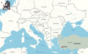 Les quatre français sont détenus à Mugla, en Turquie.