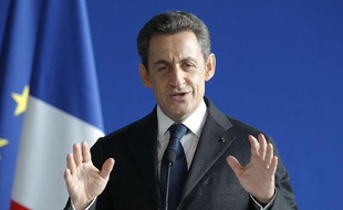 Nicolas Sarkozy, lors d'un discours sur Jeanne d'Arc à Domrémy, le 6 janvier 2012.
