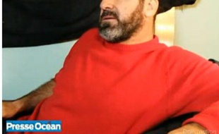 Eric Cantona lors d'un entretien à Presse Océan, le 8 octobre 2010.