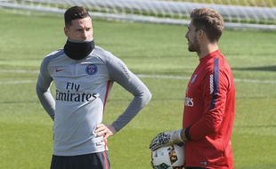 Kevin et Julian Draxler ensemble à Paris.