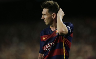 Lionel Messi lors de Barcelone-Malaga le 29 août 2015.