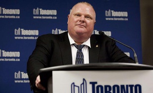 Le maire de Toronto (Canada), Rob Ford.