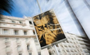 L'affiche du 67e Festival de cinéma le 12 mai 2014 sur la Croisette à Cannes