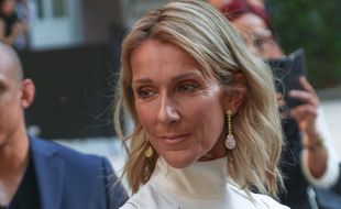 La chanteuse Céline Dion au défilé Valentino