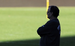 Marcelo Bielsa lors d'une séance d'entraînement avec Bilbao le 24 mai 2012.