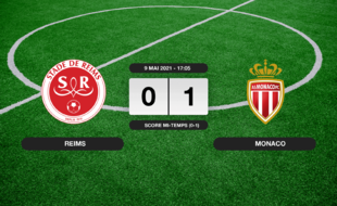 Stade de Reims - Monaco: Monaco vainqueur du Stade de Reims 1 à 0 au stade Auguste-Delaune