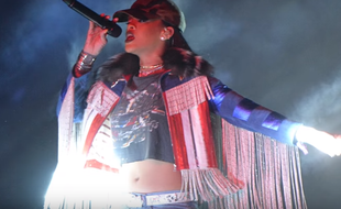Rihanna au festival Coachella 2016 (Etats-Unis).