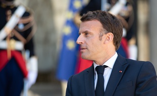 Emmanuel Macron à l'Elysée, le 27 avril 2021.