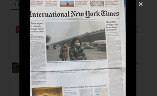 L'édition thaïlandaise de l'«International New York Times» du 1er décembre 2015.