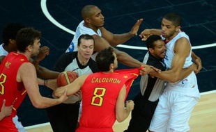 Nicolas Batum s'était un peu énervé contre les Espagnols en 2012