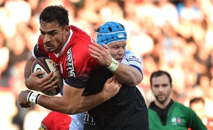 Le Toulousain Rory Arnold face à Montpellier, le 23 février 2020 au stade Ernest-Wallon, en Top 14.