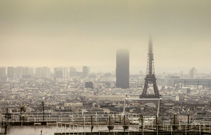Illustration d'une journée à forte pollution à Paris, en janvier 2018.