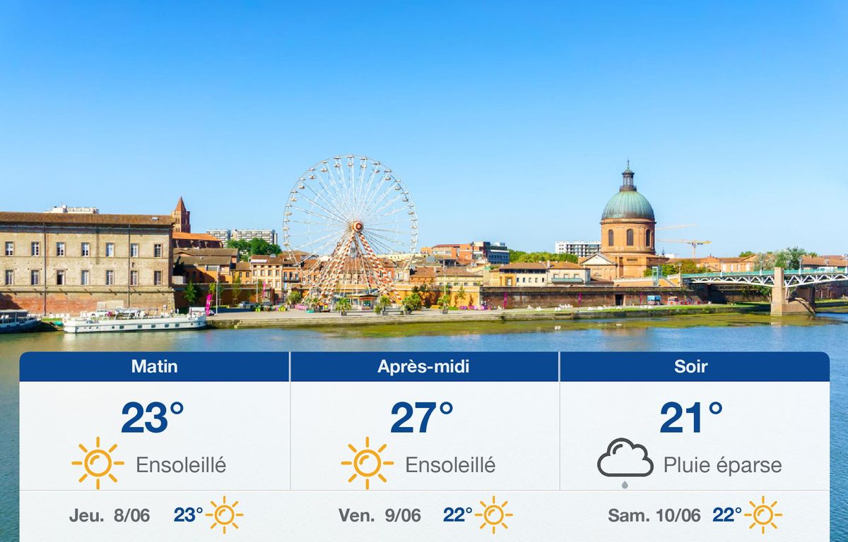 Météo Toulouse: prévisions du mercredi 7 juin 2023