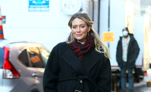 L'actrice Hilary Duff dans les rues de New York