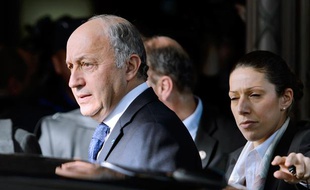Laurent Fabius à Genève, le 9 novembre 2013, à l'occasion des discussions sur le nucléaire iranien.