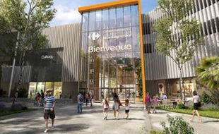 Le projet du centre commercial Carrefour à Lingostière (Illustration)