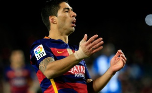 L'attaquant du Barça Luis Suarez, le 6 janvier 2015 au Camp Nou.
