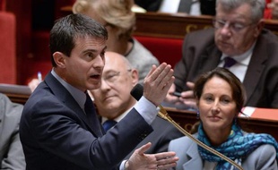 Le Premier ministre Manuel Valls à l'Assemblée nationale le 30 avril 2014
