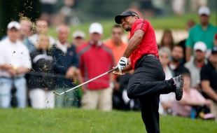 Tiger Woods lors du dernier tour de l'Open d'Akron (Ohio), dimanche 3 août 2014.