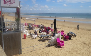 Un bar de plage à La Baule
