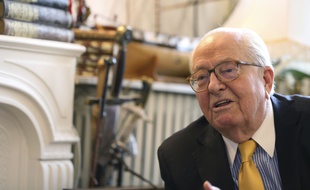 Jean-Marie Le Pen, cofondateur du Front national, le 31 mars 2016 à Saint-Cloud.