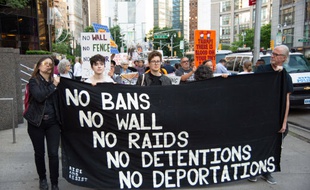 Les défenseurs des droits civiques manifestent régulièrement contre la politique de répression des immigrants de Donald Trump. (illustration)