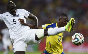 Mamadou Sakho lors de France-Equateur le 25 juin 2014.