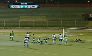 Un match de championnat péruvien le 12 juillet 2014.