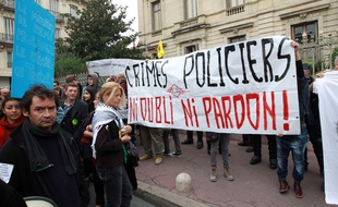 Une mobilisation après la mort de Rémi Fraisse à Montpellier, le 1er novembre 2014.